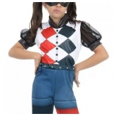 Fantasia Infantil Arlequina Dc Super Hero Macacão